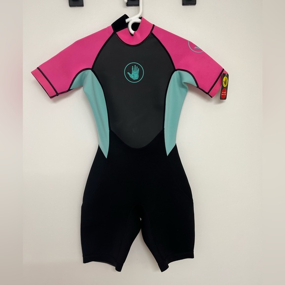 Women’s short style Body Glove warm wet suit. High Viz - M 7/8. New with tags - Picture 3 of 8